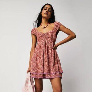 Free People Tabitha Mini Dress Petal Combo